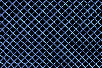 Fototapeta premium metal mesh or aluminum grid on black background