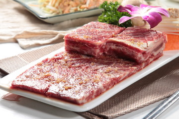 raw beef