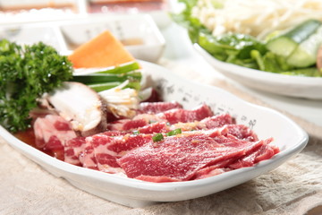 raw beef