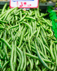 Long Beans in a Market