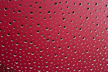 Acoustics holes in sound producing room