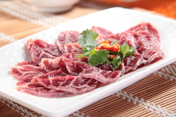 raw beef