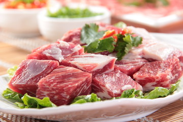 raw beef