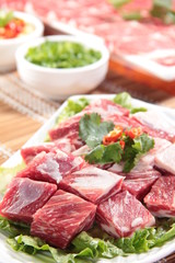 raw beef