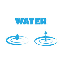 Water drops. Set of water drops vector set