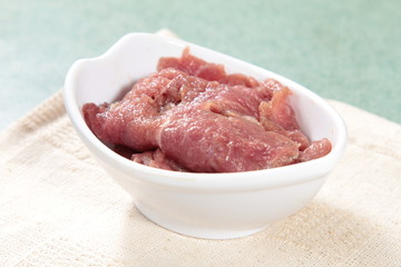 raw beef