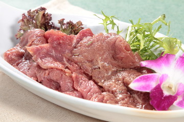 raw beef