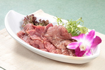 raw beef