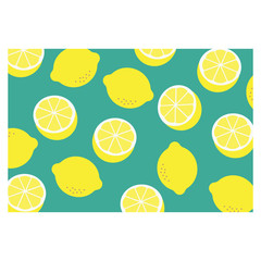 lemon pattern vector. lemon background