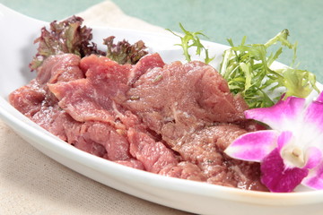 raw beef