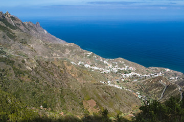 Fototapeta na wymiar Taganana in the Anaga Mountains, Tenerife, Spain