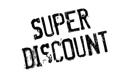 Super Discount rubber stamp. Grunge design with dust scratches. Effects can be easily removed for a clean, crisp look. Color is easily changed.