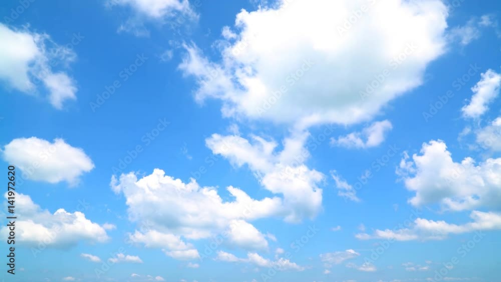 Wall mural timelapse of the clear sky