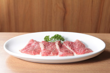 raw beef