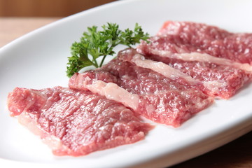 raw beef