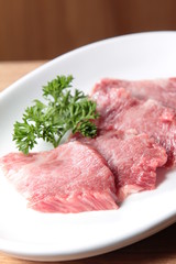 raw beef