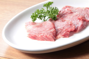 raw beef