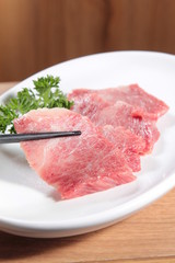 raw beef