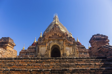 Bagan buddha tower at day