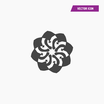 Bohemic design. mandale icon. decoration concept, vector illustration