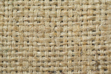 Closeup old sackcloth texture material for your background