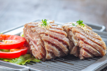 raw beef