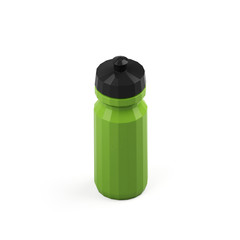 Water bottle isolated over the white background. 3d rendering.