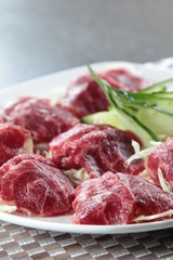 raw beef