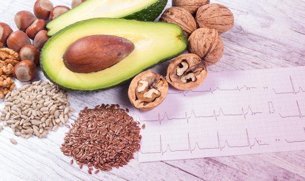 Sources of omega 3 fatty acids contained in the food.