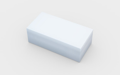 solid pure white box