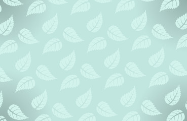 Vector simple Hawaiian pattern with leaves