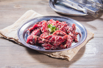 raw beef