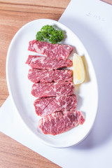 raw beef