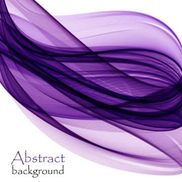 Abstract Background With Purple Waves