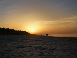 Morze Bałtyckie - Zachód słońca