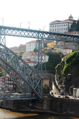 Naklejka premium The Dom Luiz I Bridge, Porto, Portugal 