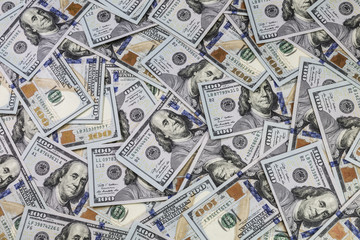 background of 100 dollar bills