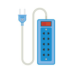 extension cord / lead icon. flat vector illustration