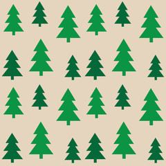 seamless tree pattern background