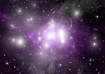 Obraz premium galaxy in a free space