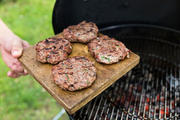 Burger grilled cutlets