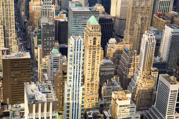 New York Manhattan Midtown cityscape with urban skyscrapers