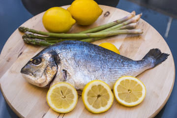 pescado al limon con verdura