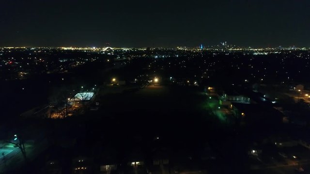 Aerial View of Philadelphia PA in the Distance