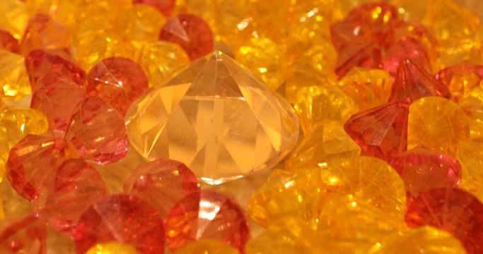 Diamond Crystal closeup macro shot