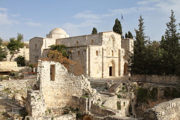 Fototapeta na wymiar Church of Saint Anne and Pool of Bethesda - Jerusalem - Israel