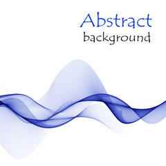 Abstract background with blue waves