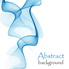 Abstract background with blue waves