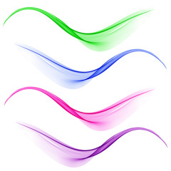 Abstract background with colorful waves