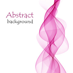 Abstract background with pink waves